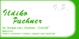 ildiko puchner business card